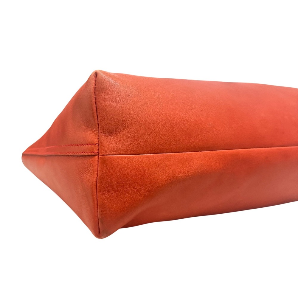 Madewell Transport Tote Women Large Orange Leather Good Minimalist Shoulder Bag - Picture 7 of 15